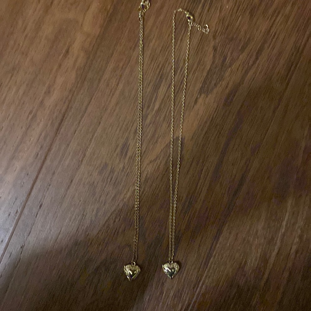 Brandy Melville Gold Heart Locket Necklace